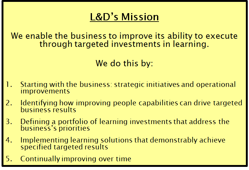 L&D Mission
